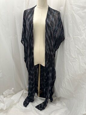 Free People Lightweight Sheer Duster Kimono One Size Boho swim cover up